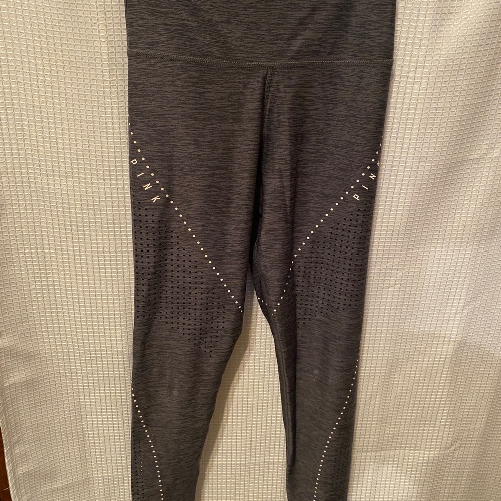 PINK gray leggings. Size small